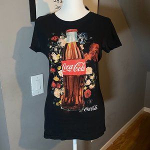 Coca-Cola Black Floral Tee